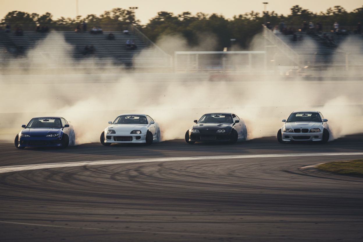 more cars in drift race